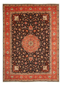 Tapis persan - Tabriz - Royal - 407 x 297 cm - bleu foncé