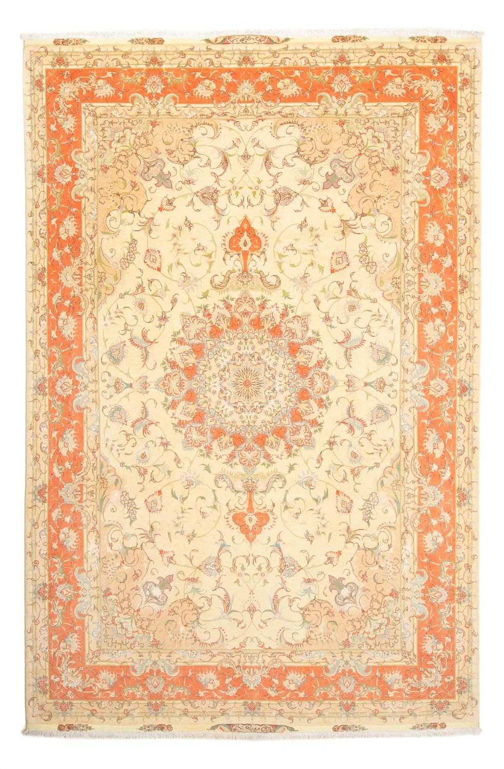 Tapis persan - Tabriz - Royal - 300 x 202 cm - beige
