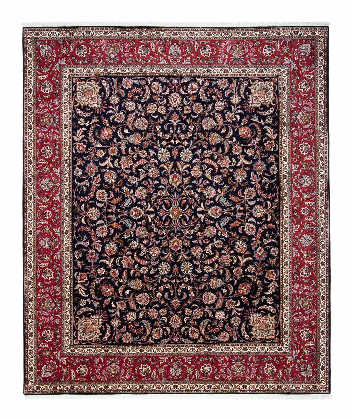 Tapis persan - Tabriz - Royal - 308 x 252 cm - bleu foncé