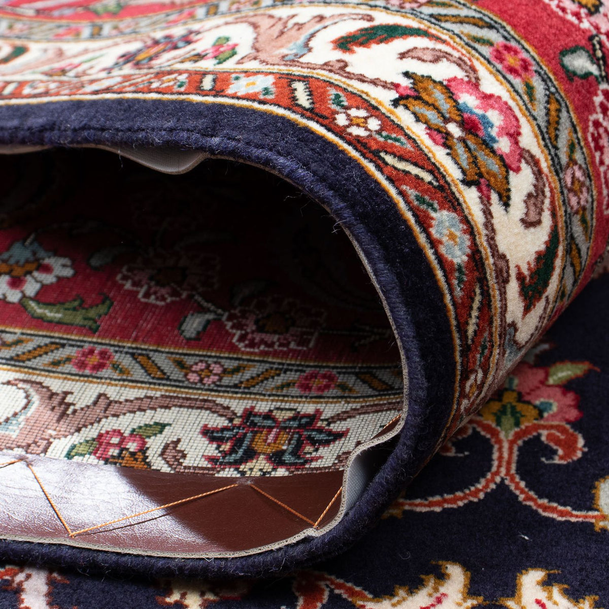 Tapis persan - Tabriz - Royal - 308 x 252 cm - bleu foncé