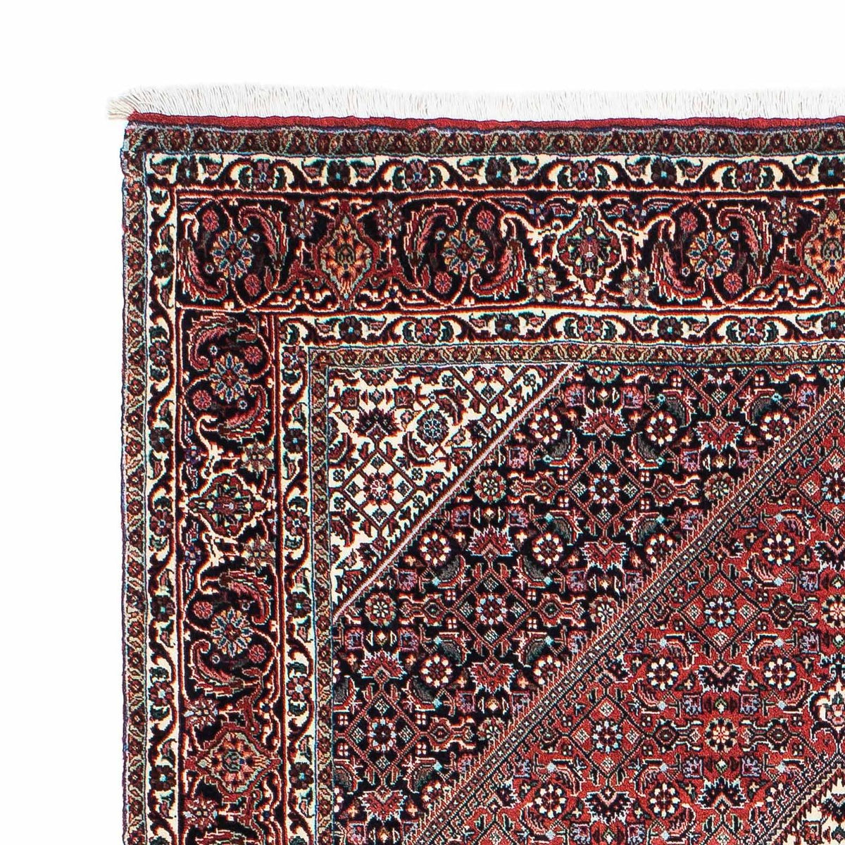 Tapis persan - Bidjar - 214 x 127 cm - rouge clair