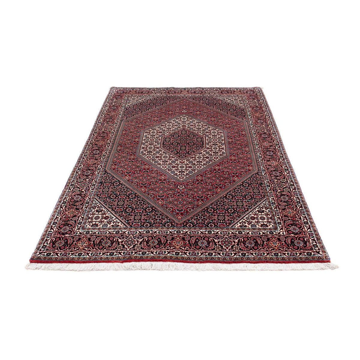 Tapis persan - Bidjar - 214 x 127 cm - rouge clair