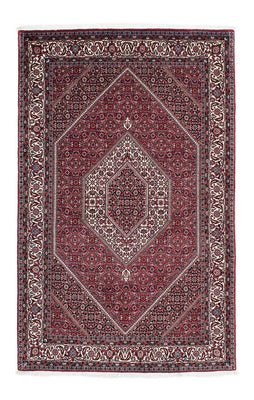 Tapis persan - Bidjar - 209 x 132 cm - rouge clair