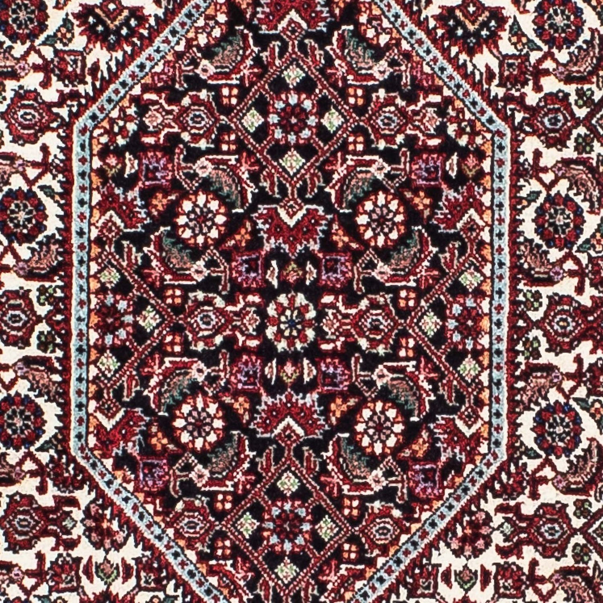 Tapis persan - Bidjar - 209 x 132 cm - rouge clair