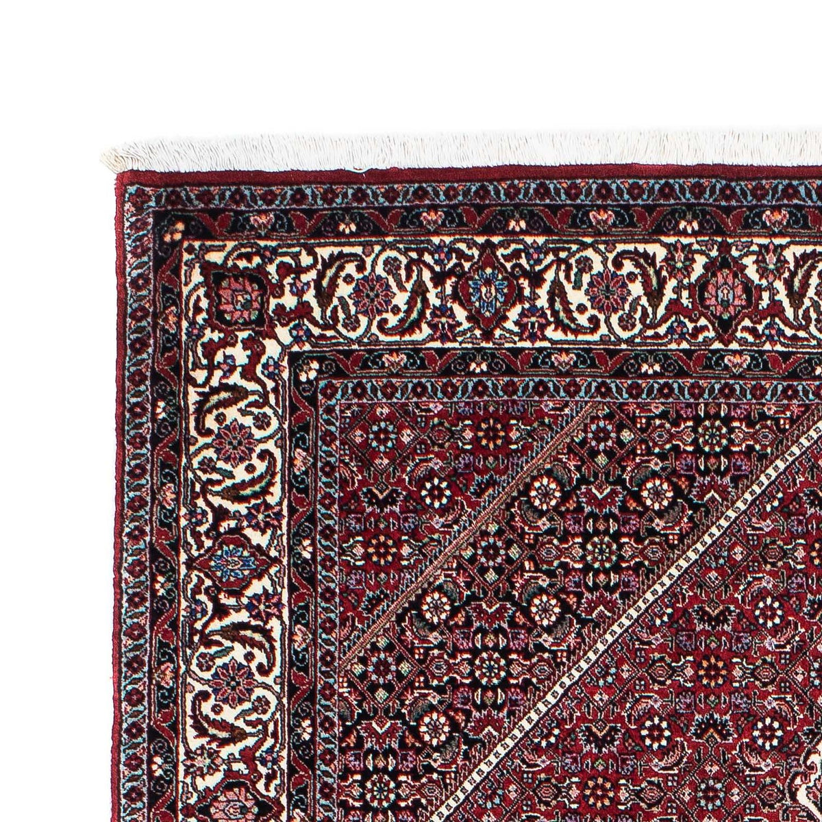 Tapis persan - Bidjar - 209 x 132 cm - rouge clair