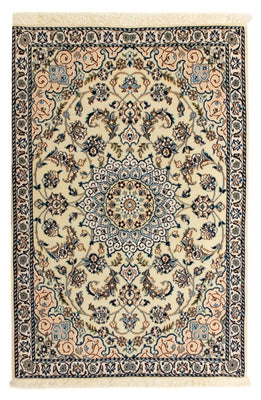Tapis persan - Nain - Royal - 127 x 88 cm - beige