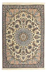 Tapis persan - Nain - Royal - 127 x 88 cm - beige
