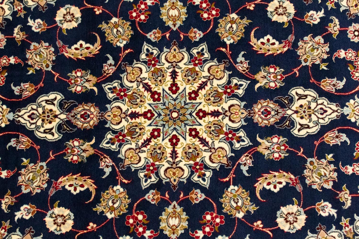 Tapis persan - Isfahan - Premium - 171 x 108 cm - bleu foncé
