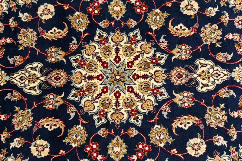 Tapis persan - Isfahan - Premium - 171 x 108 cm - bleu foncé