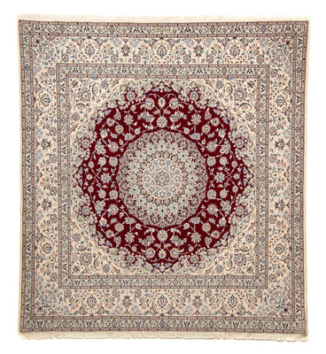 Tapis persan - Nain - Premium carré  - 211 x 200 cm - beige