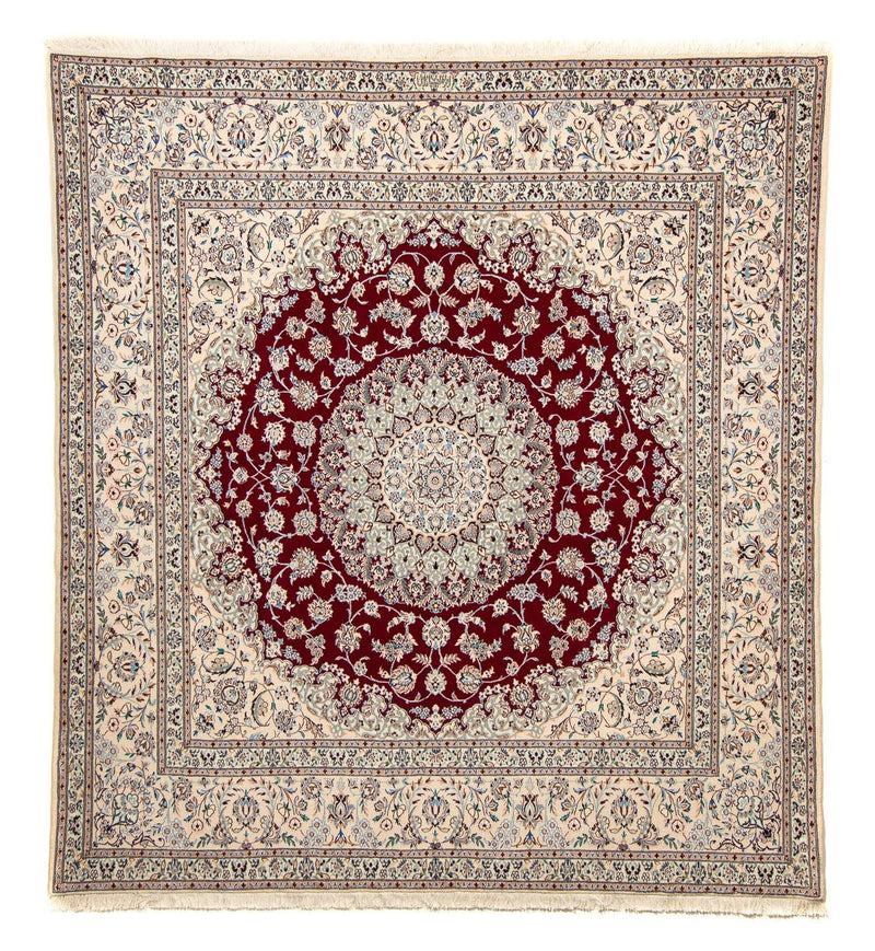 Tapis persan - Nain - Premium carré  - 211 x 200 cm - beige