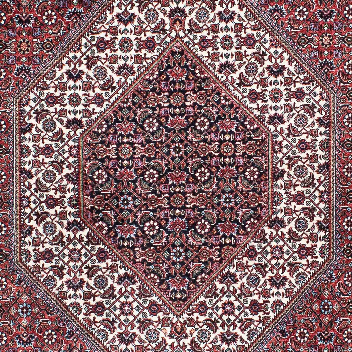 Tapis persan - Bidjar - 214 x 131 cm - rouge clair