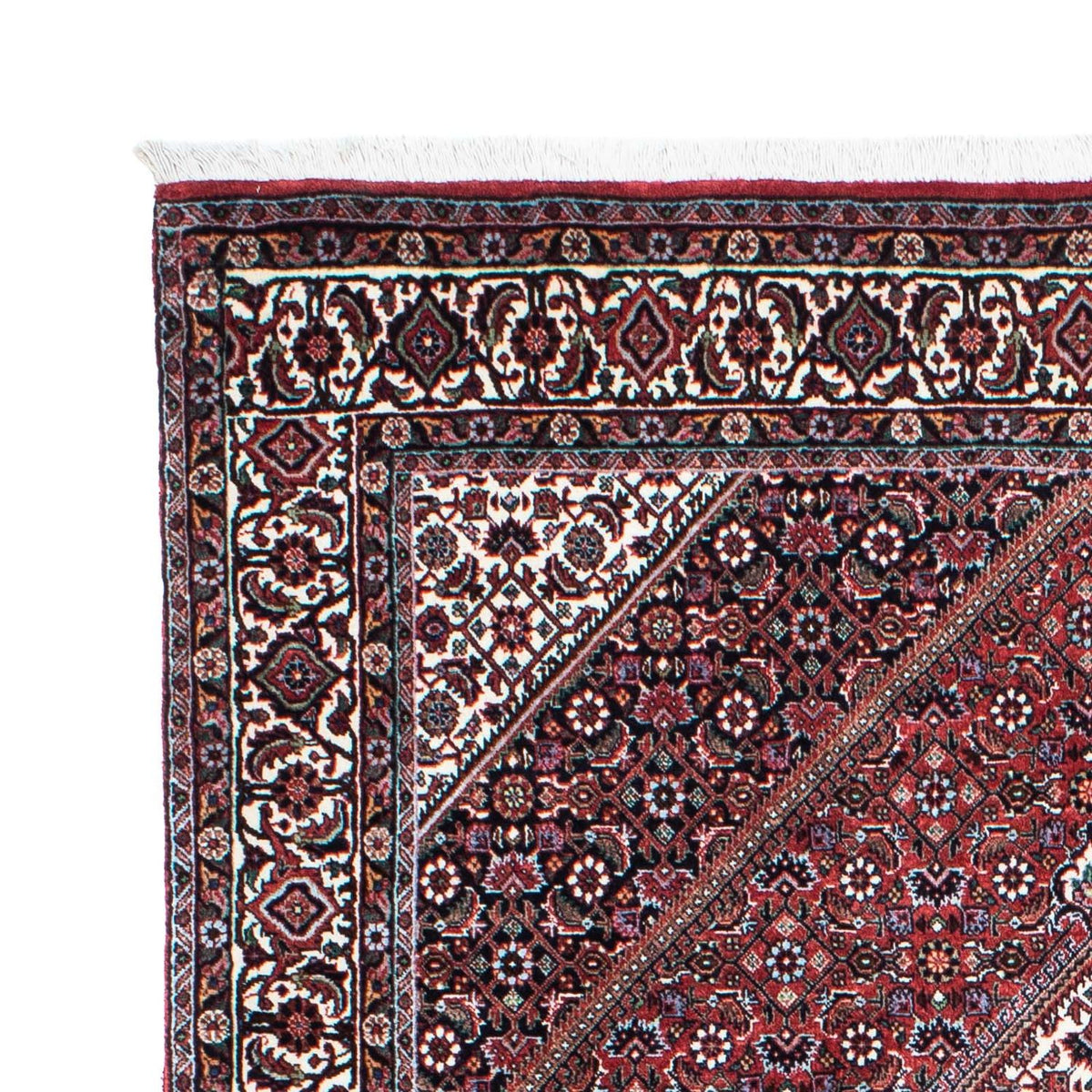 Tapis persan - Bidjar - 214 x 131 cm - rouge clair
