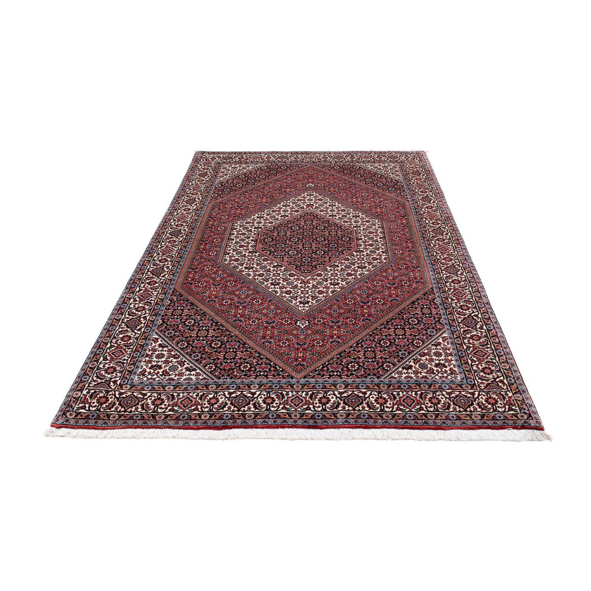 Tapis persan - Bidjar - 214 x 131 cm - rouge clair