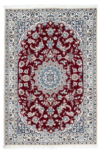 Tapis persan - Nain - Royal - 163 x 115 cm - rouge foncé