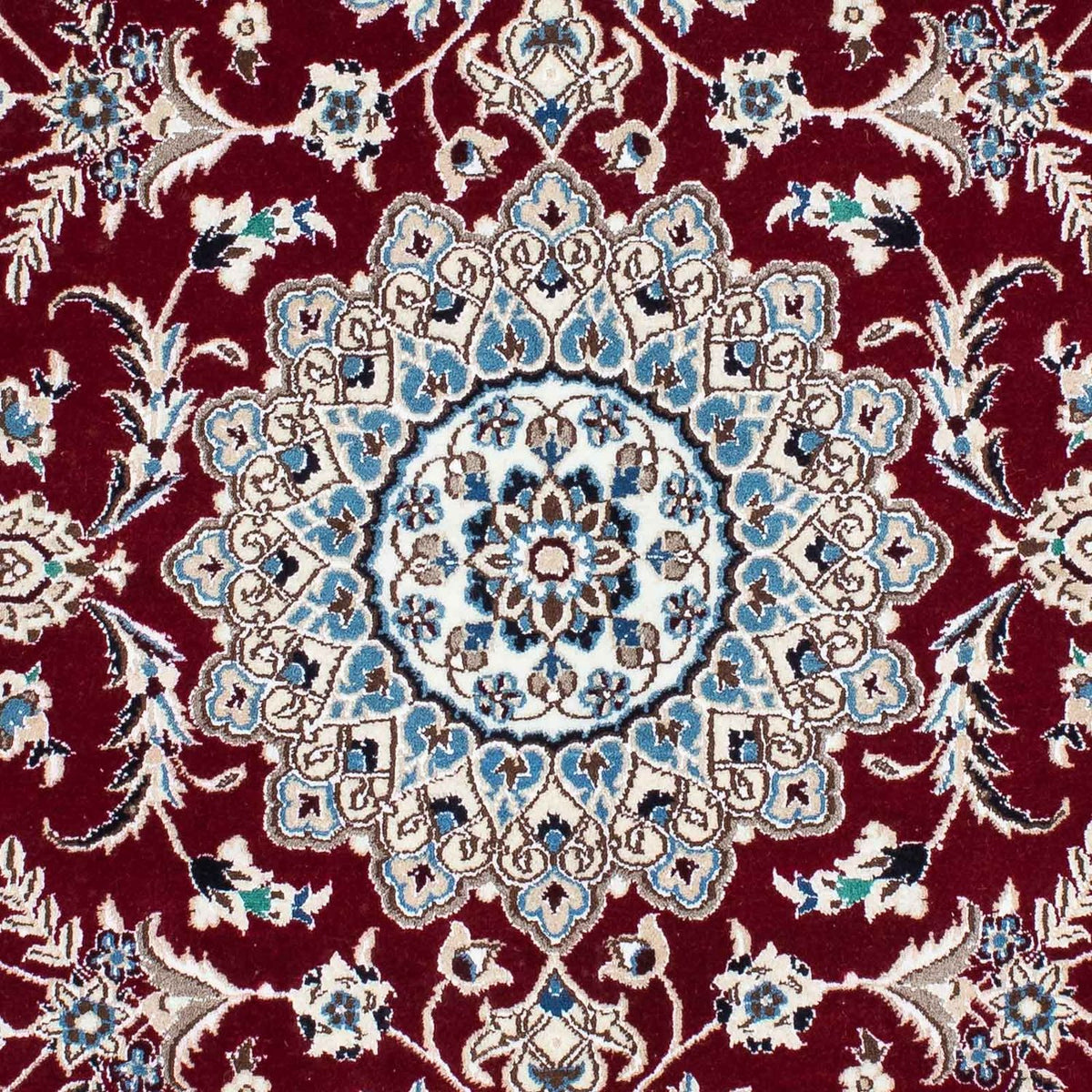 Tapis persan - Nain - Royal - 163 x 115 cm - rouge foncé