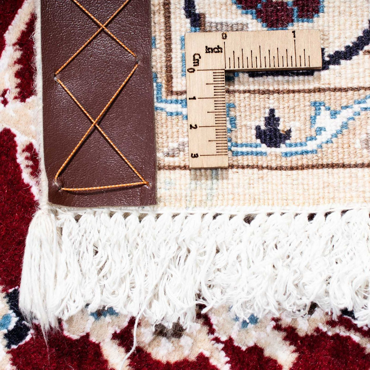 Tapis persan - Nain - Royal - 163 x 115 cm - rouge foncé