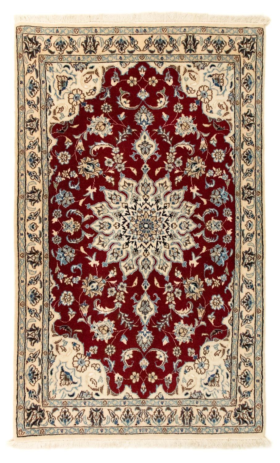 Tapis persan - Nain - Royal - 139 x 82 cm - rouge