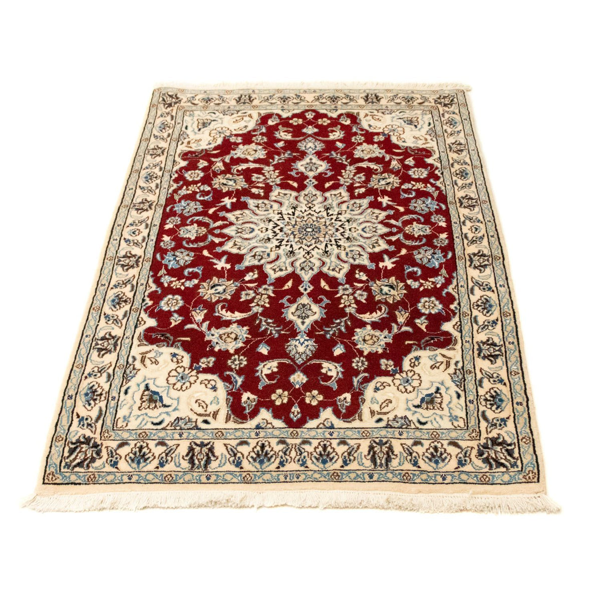 Tapis persan - Nain - Royal - 139 x 82 cm - rouge