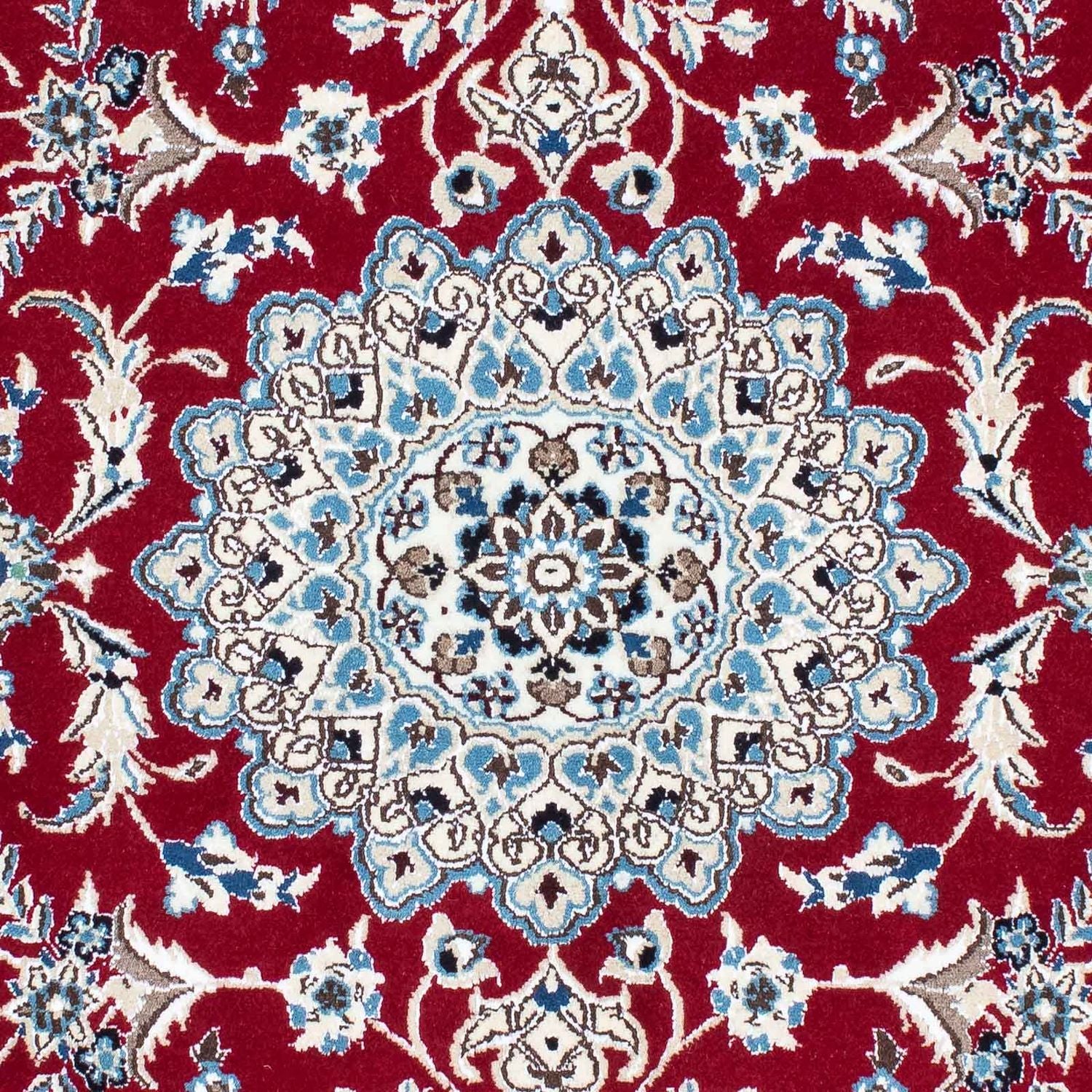 Tapis persan - Nain - Royal - 169 x 113 cm - rouge foncé
