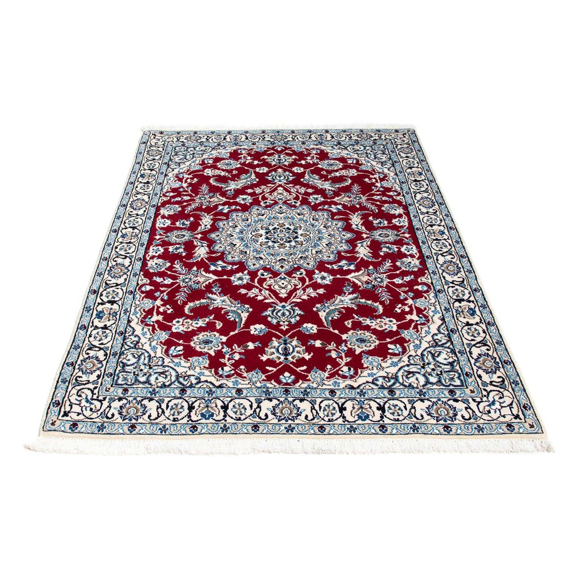 Tapis persan - Nain - Royal - 169 x 113 cm - rouge foncé