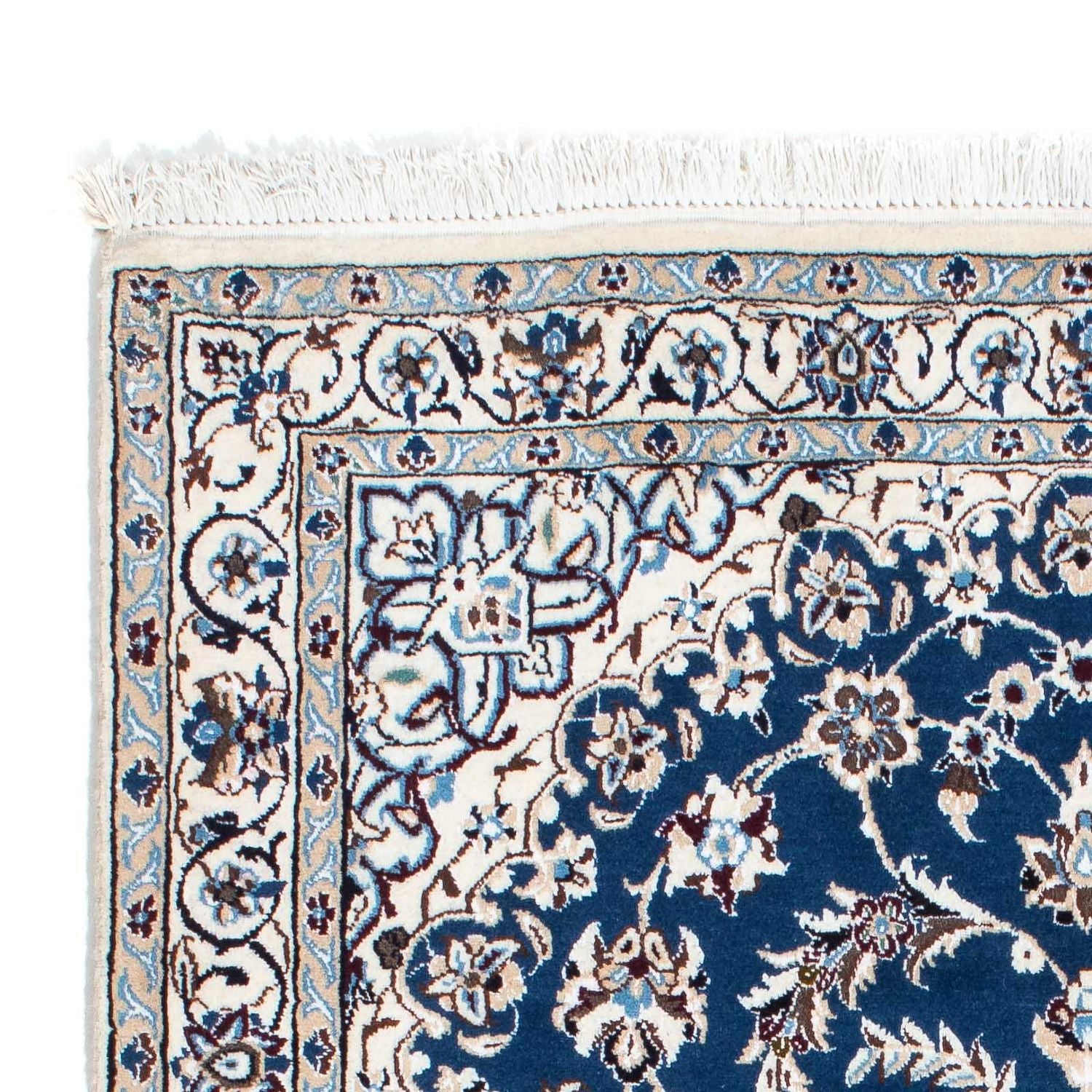 Tapis persan - Nain - Royal - 176 x 113 cm - bleu