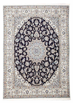 Tapis persan - Nain - Royal - 251 x 200 cm - bleu foncé