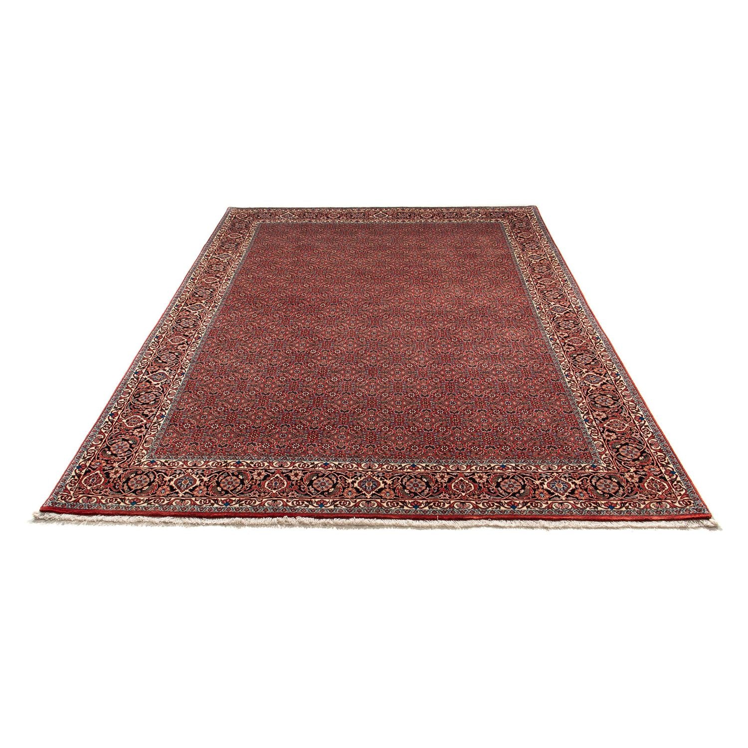 Tapis persan - Bidjar - 299 x 202 cm - rouge foncé