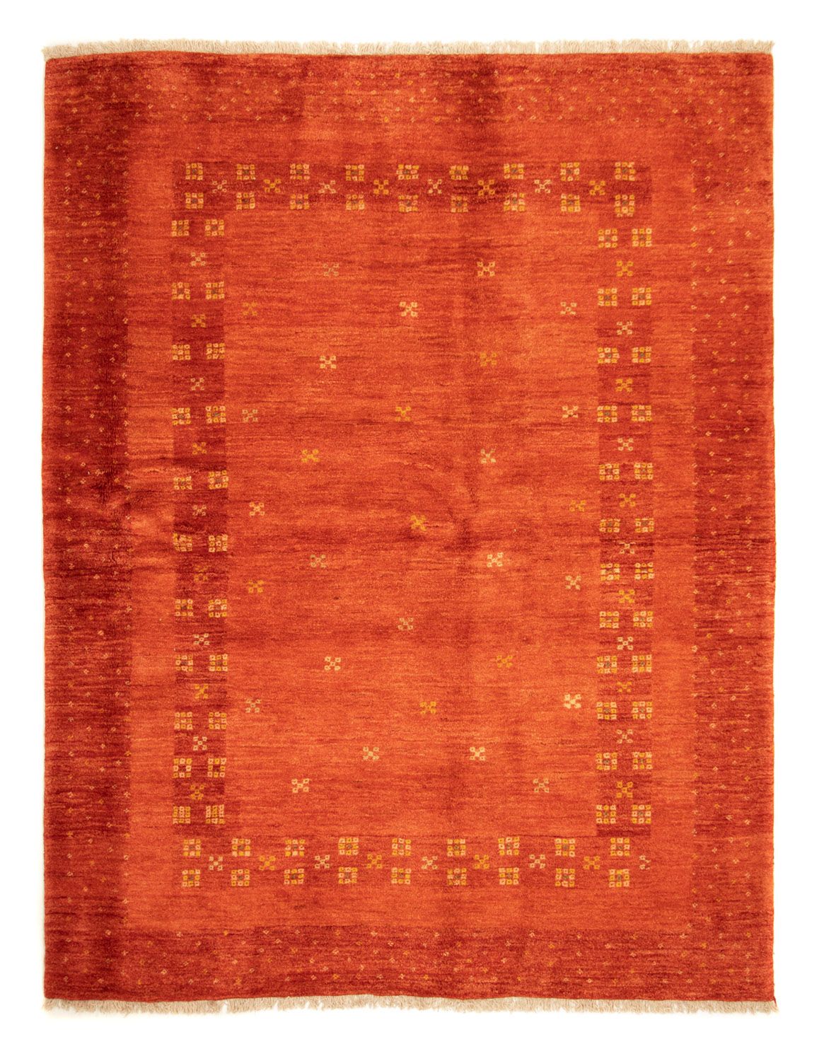 Tapis Gabbeh - Persan - 226 x 177 cm - rouge