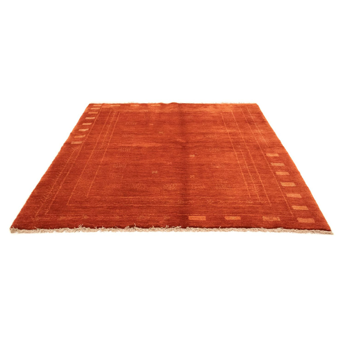 Tapis Gabbeh - Persan - 226 x 177 cm - rouge