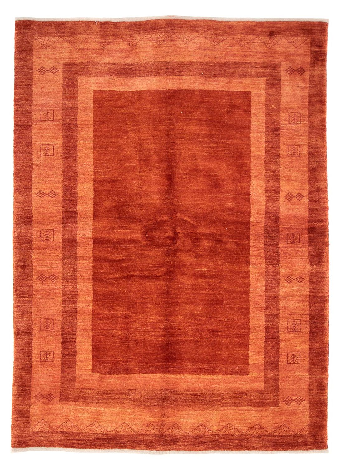Tapis Gabbeh - Persan - 242 x 170 cm - rouge foncé