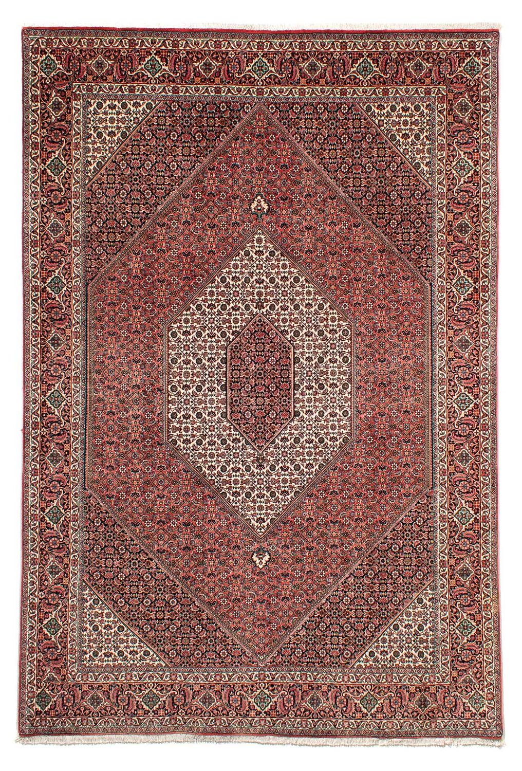 Tapis persan - Bidjar - 293 x 203 cm - rouge clair