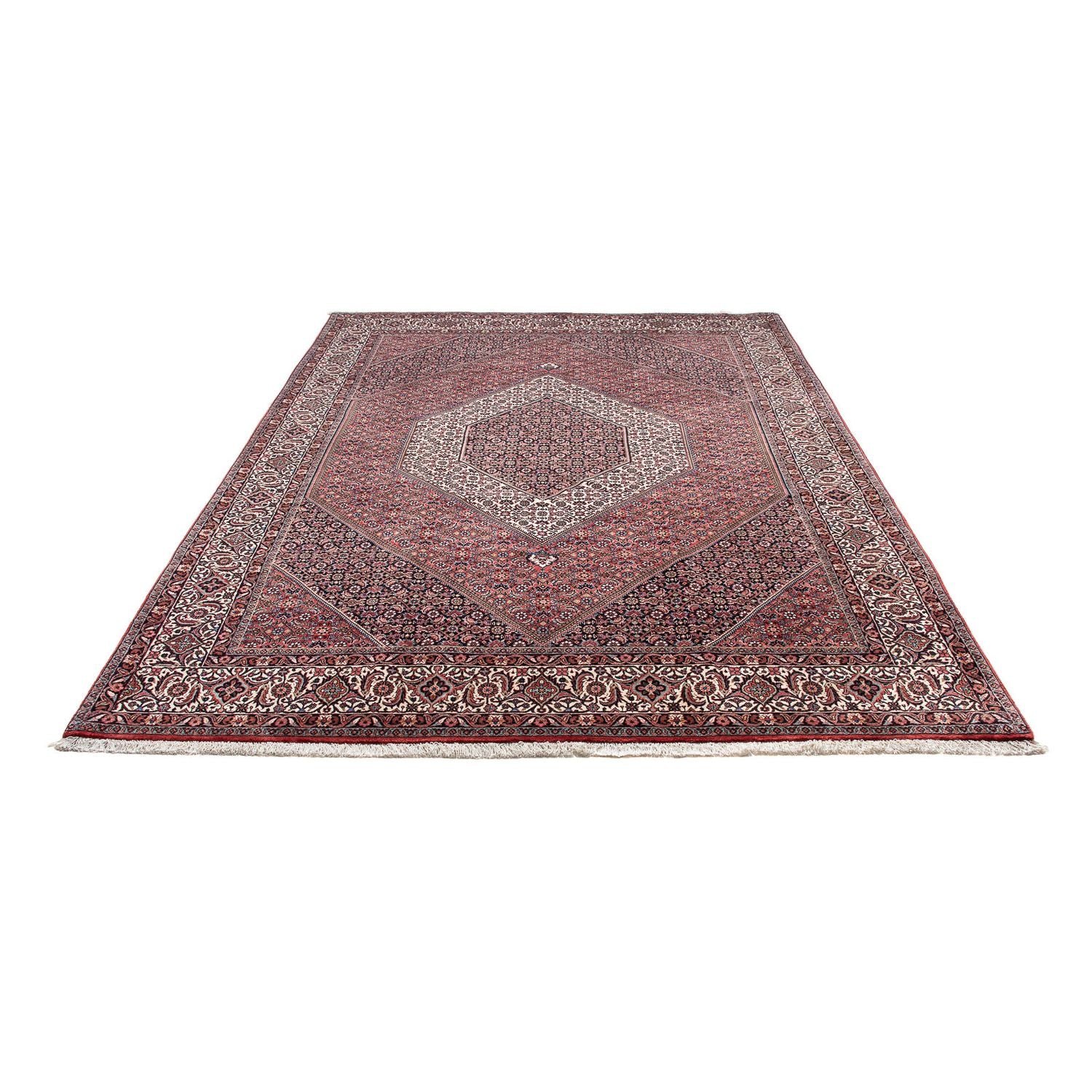 Tapis persan - Bidjar - 302 x 202 cm - rouge clair