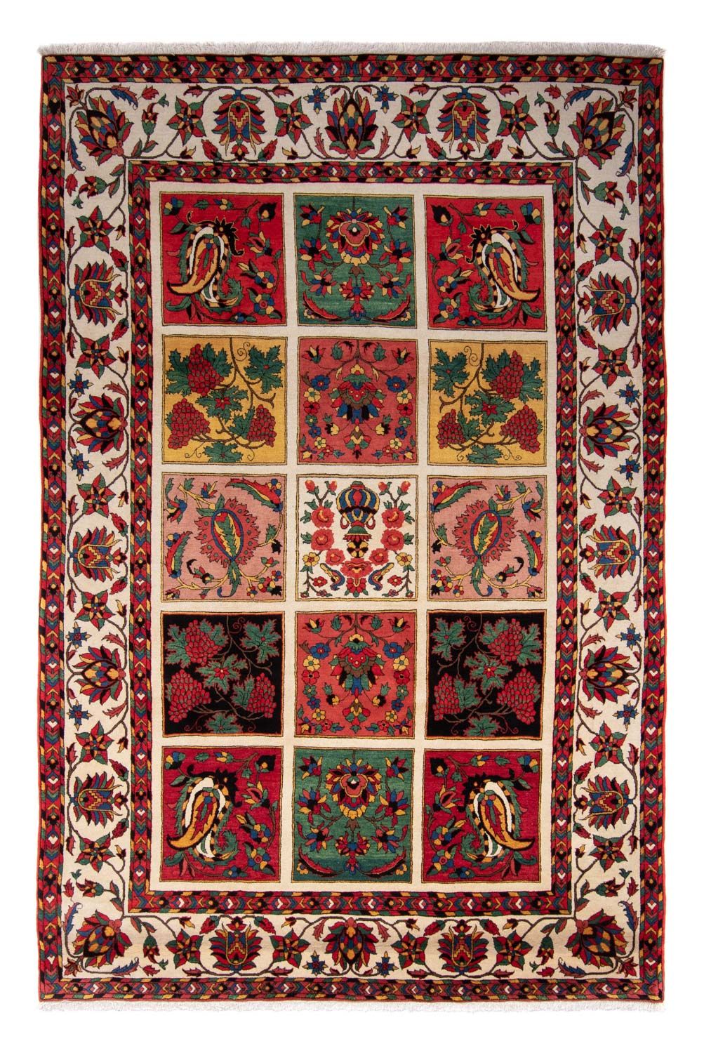 Tapis persan - Nomadic - 377 x 252 cm - rouge foncé