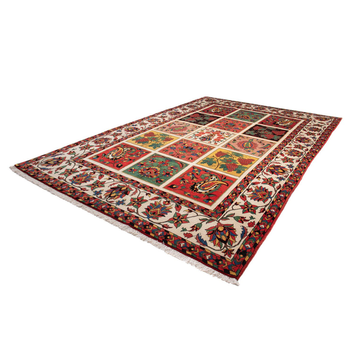 Tapis persan - Nomadic - 377 x 252 cm - rouge foncé