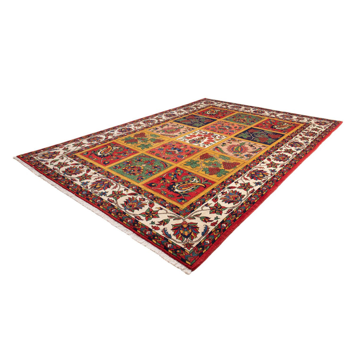 Tapis persan - Nomadic - 361 x 246 cm - rouge foncé