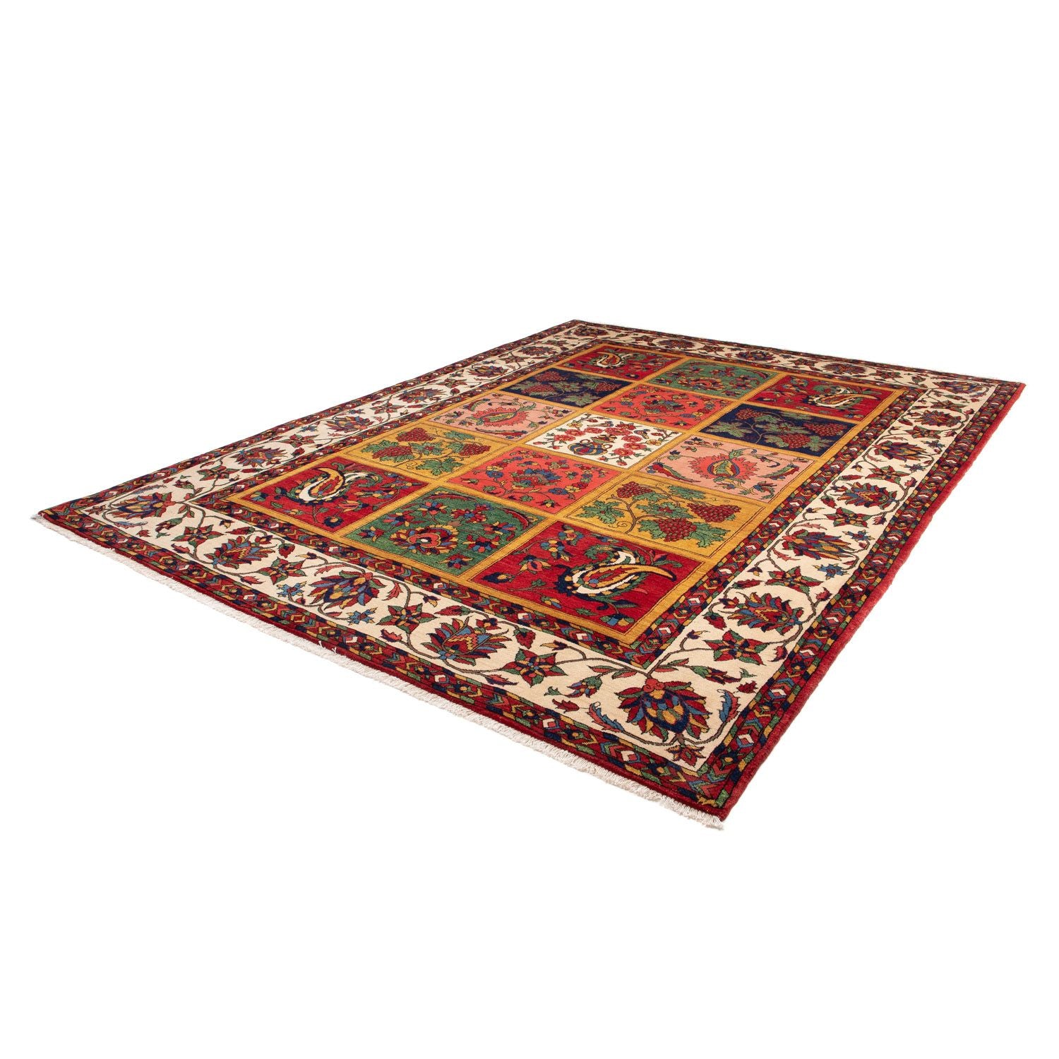 Tapis persan - Nomadic - 335 x 250 cm - rouge foncé