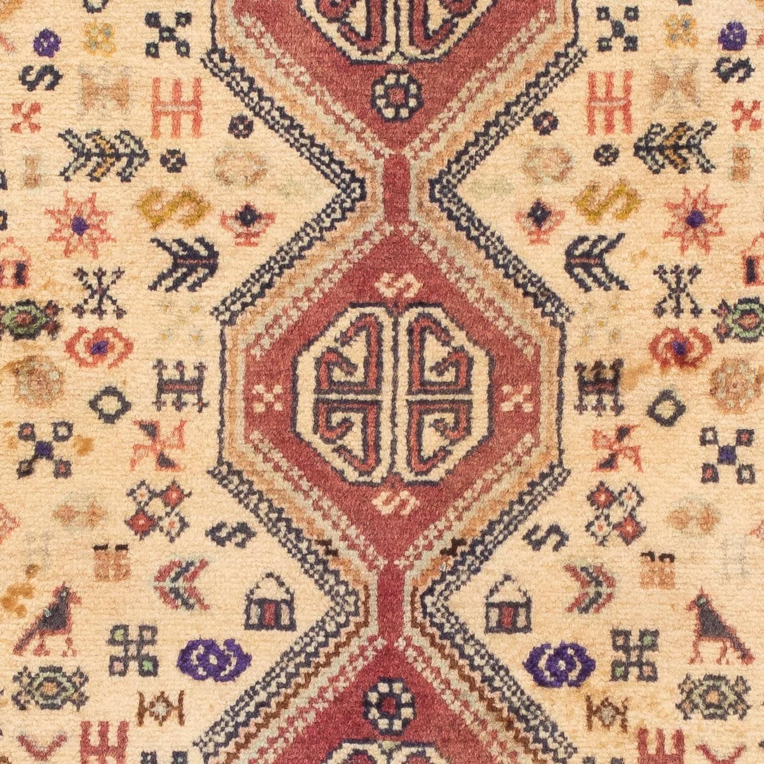Tapis persan - Nomadic - 122 x 73 cm - rouge clair