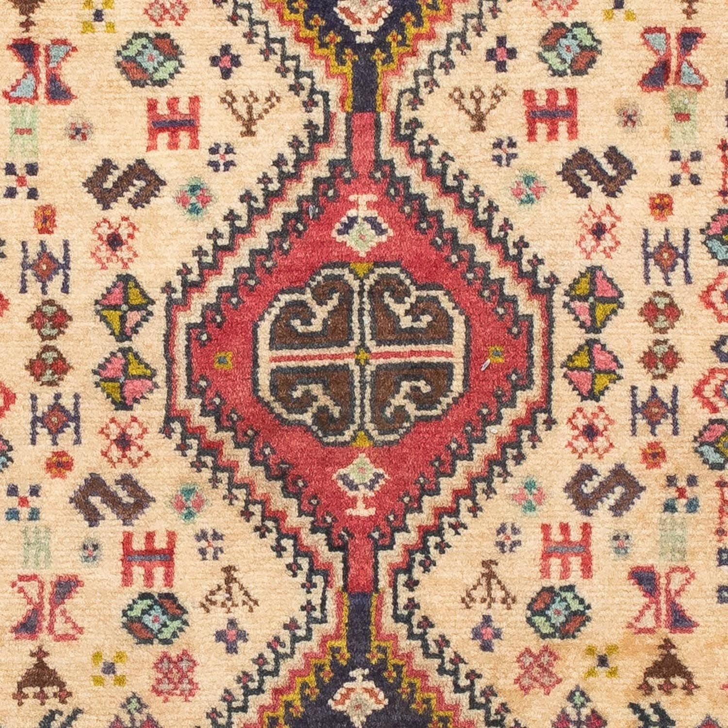 Tapis persan - Nomadic - 124 x 76 cm - rouge clair