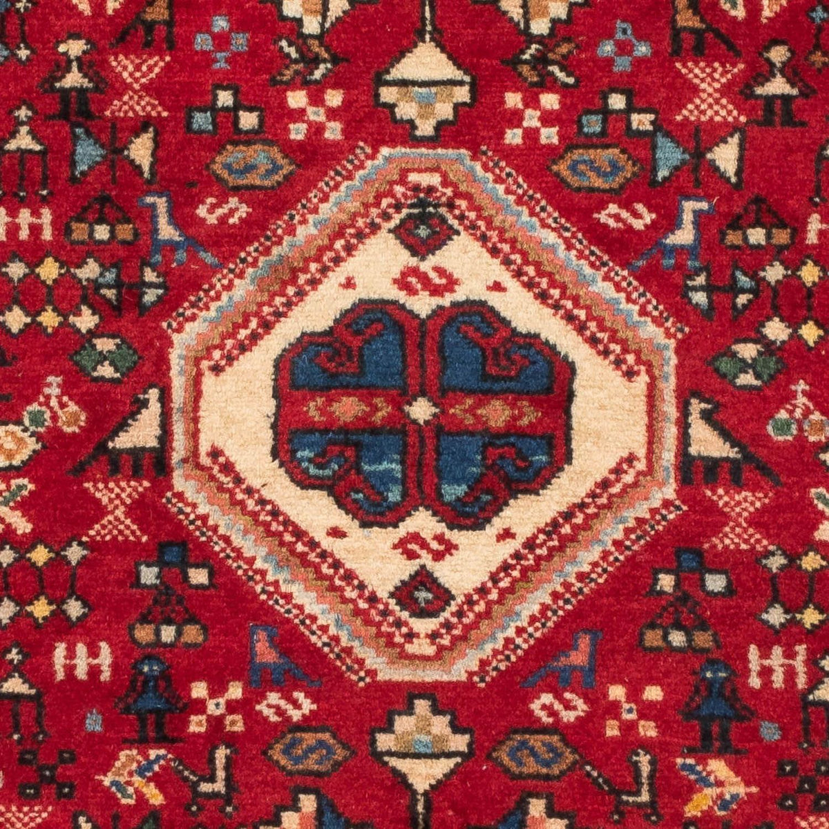 Tapis persan - Nomadic - 128 x 76 cm - rouge