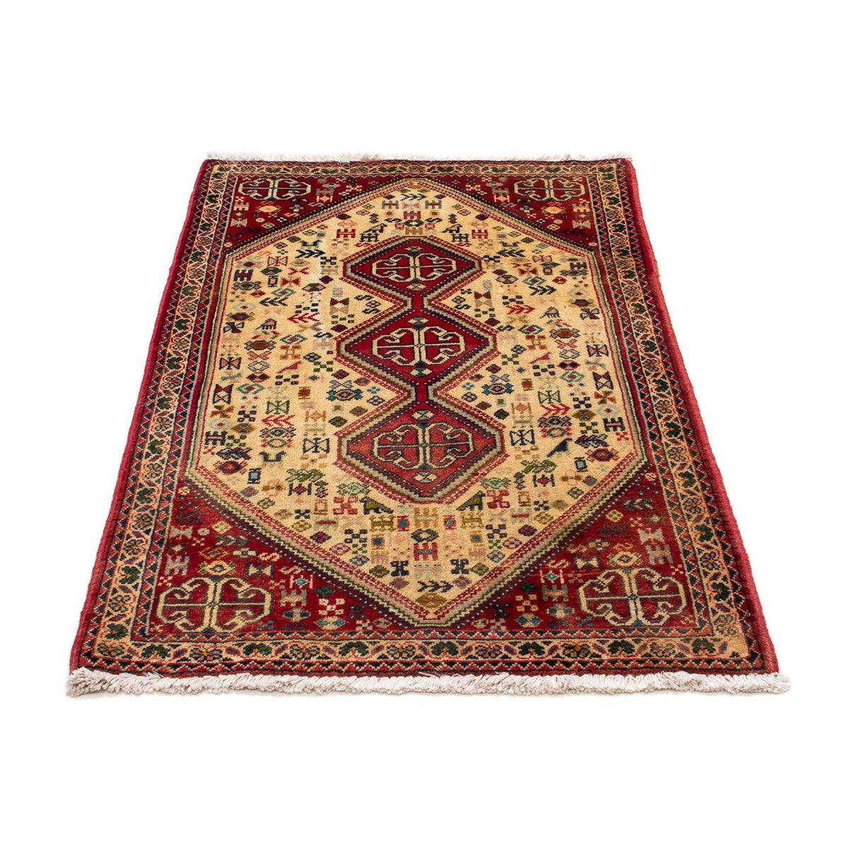 Tapis persan - Nomadic - 123 x 75 cm - rouge clair