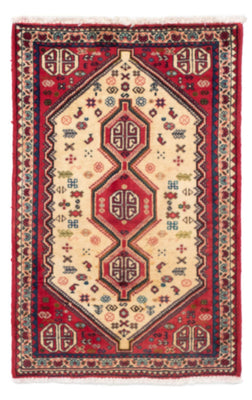 Tapis persan - Nomadic - 117 x 74 cm - rouge clair