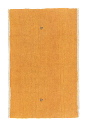 Tapis Gabbeh - Persan - 123 x 78 cm - or