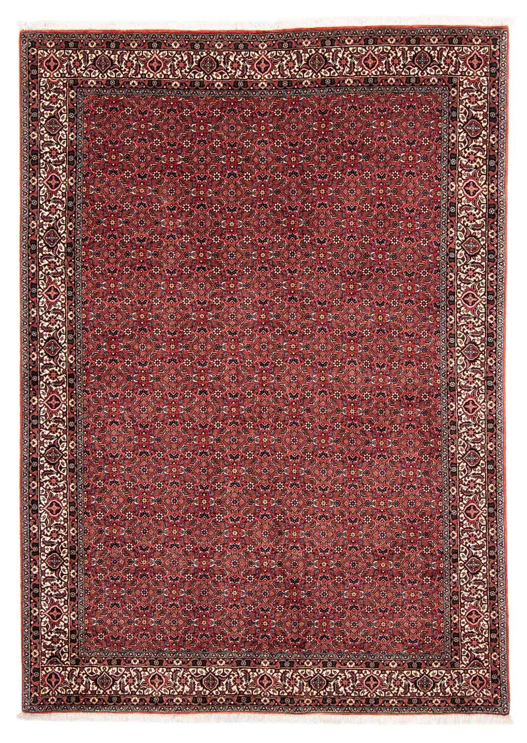 Tapis persan - Bidjar - 243 x 173 cm - rouge foncé