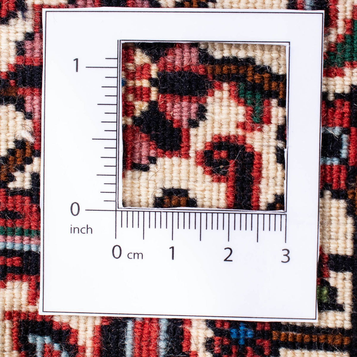 Tapis persan - Bidjar - 243 x 173 cm - rouge foncé