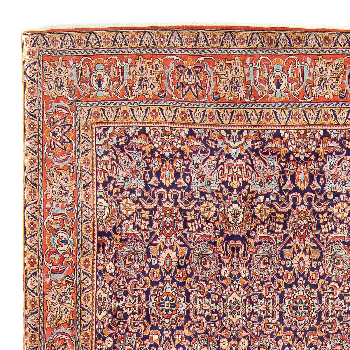 Tapis persan - Bidjar - 385 x 300 cm - bleu foncé