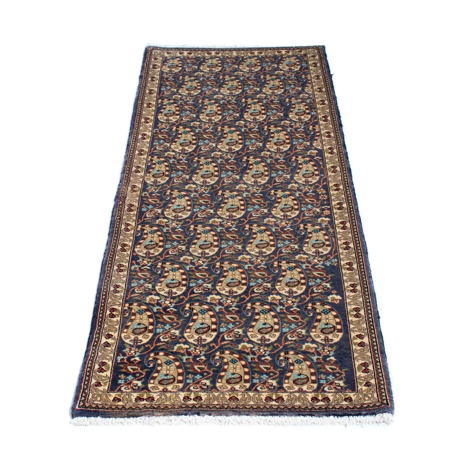 Tapis de couloir Tapis persan - Ghom - 153 x 54 cm - multicolore