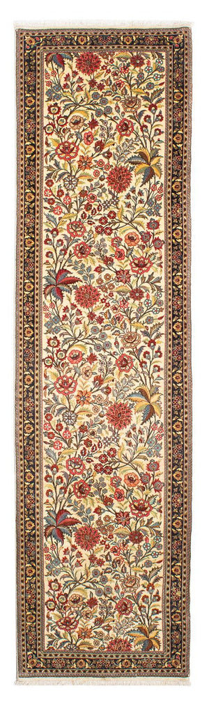 Tapis de couloir Tapis persan - Ghom - 267 x 69 cm - beige