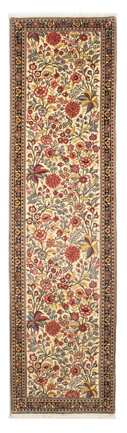 Tapis de couloir Tapis persan - Ghom - 267 x 69 cm - beige