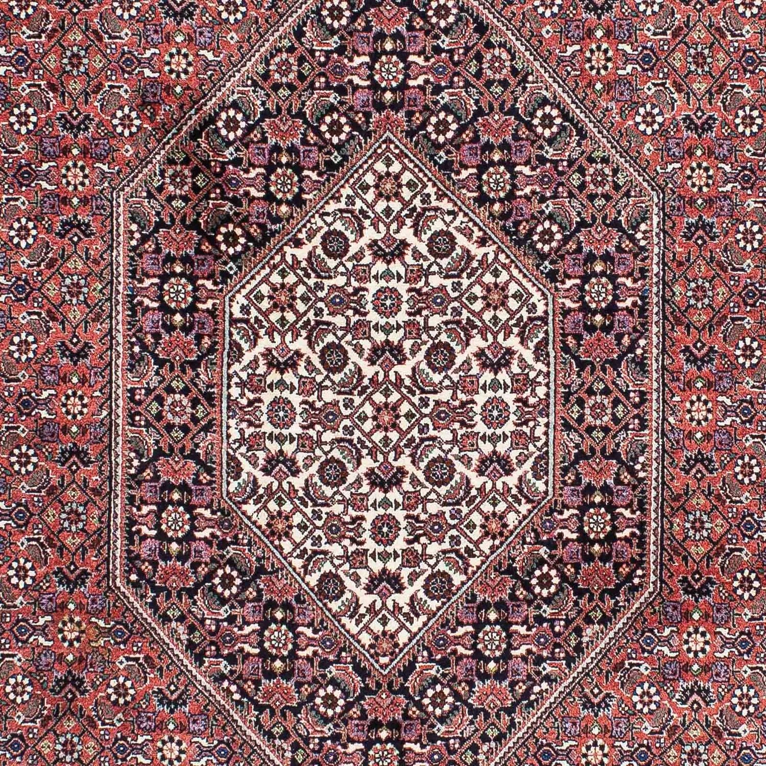 Tapis persan - Bidjar - 219 x 134 cm - rouge clair